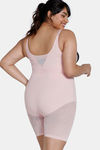 Zivame High Compression Short Length Thigh Shaper Bodysuit - Sepia Rose — thumbnail 8